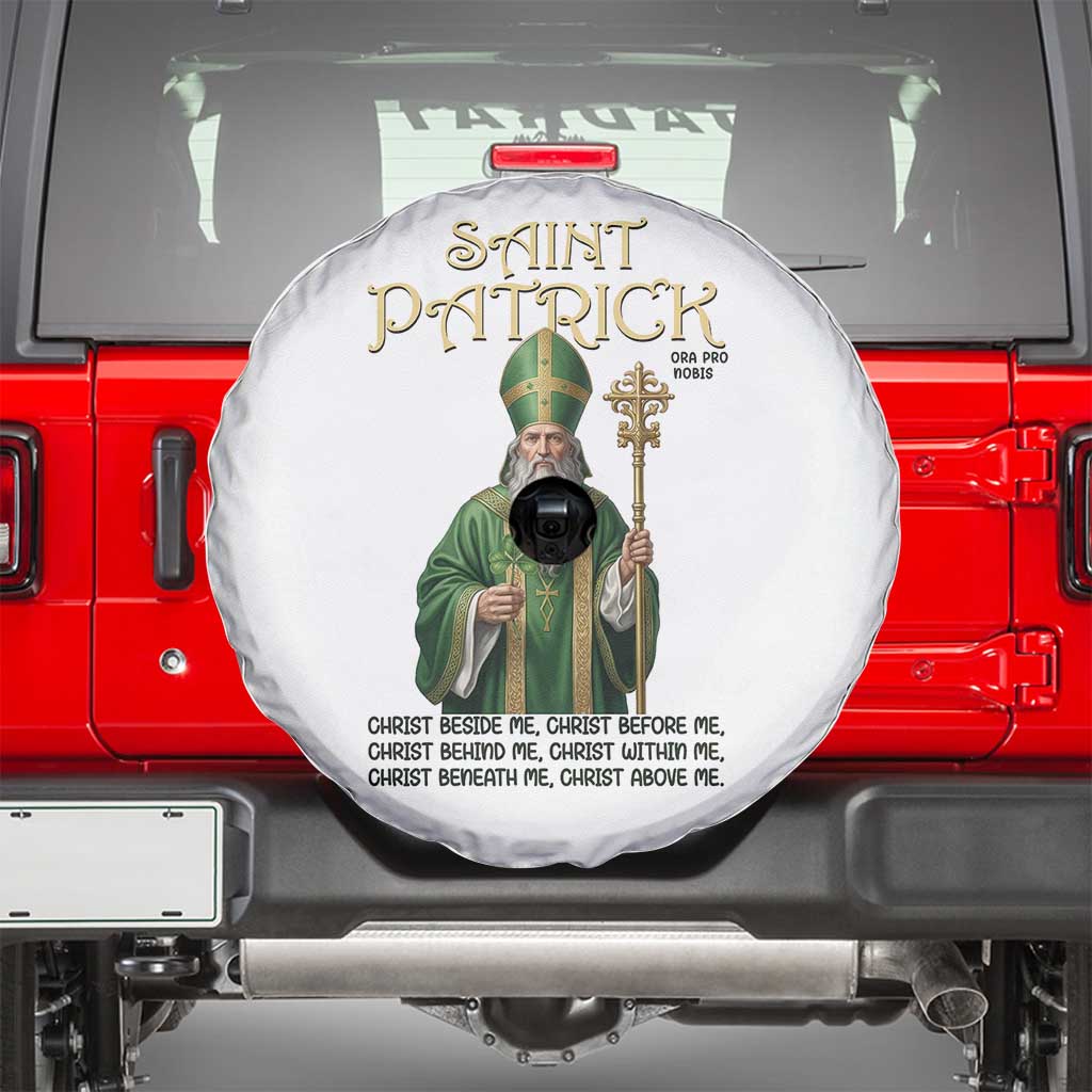 Saint Patrick Ora Pro Nobis Spare Tire Cover Irish Christian Prayer