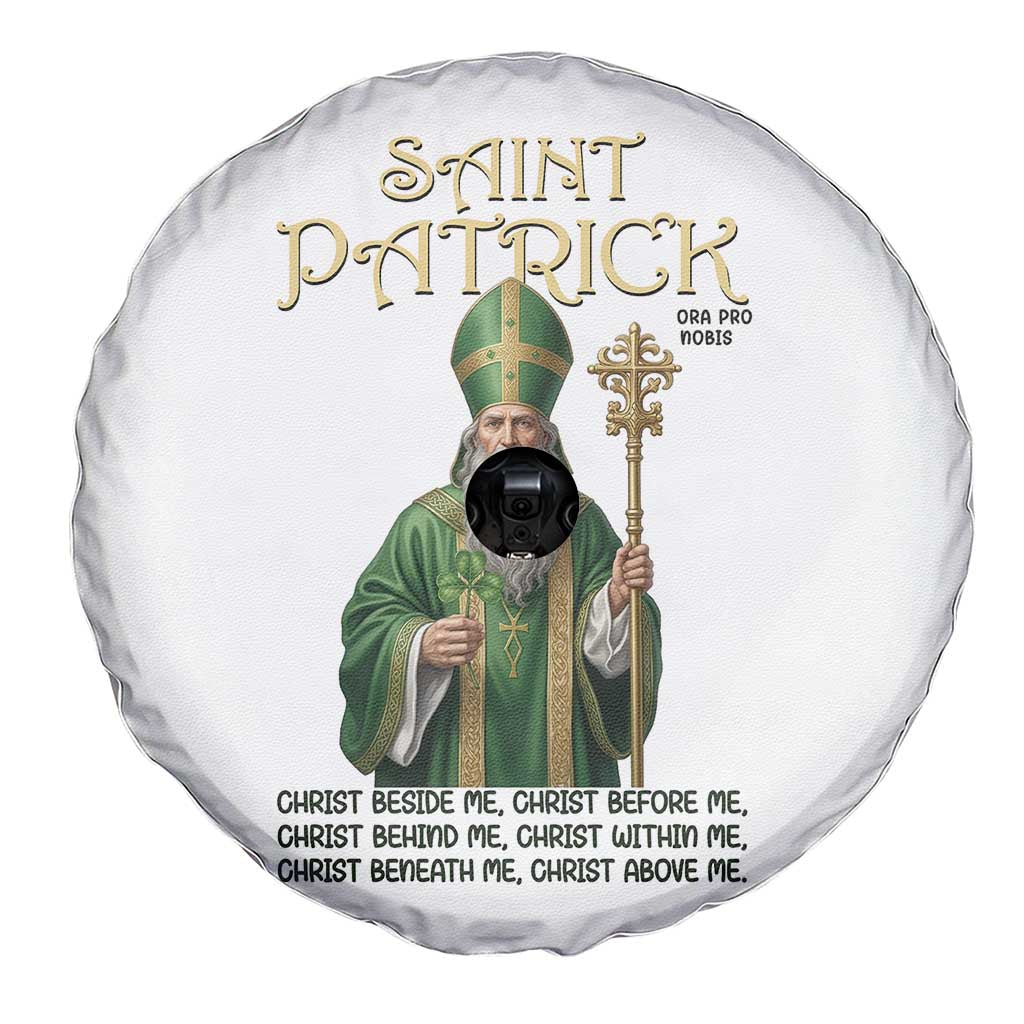 Saint Patrick Ora Pro Nobis Spare Tire Cover Irish Christian Prayer