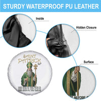 Saint Patrick Ora Pro Nobis Spare Tire Cover Irish Christian Prayer