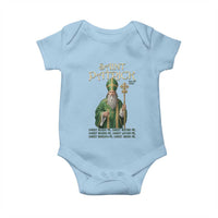 Saint Patrick Ora Pro Nobis Baby Onesie Irish Christian Prayer