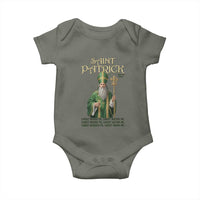 Saint Patrick Ora Pro Nobis Baby Onesie Irish Christian Prayer
