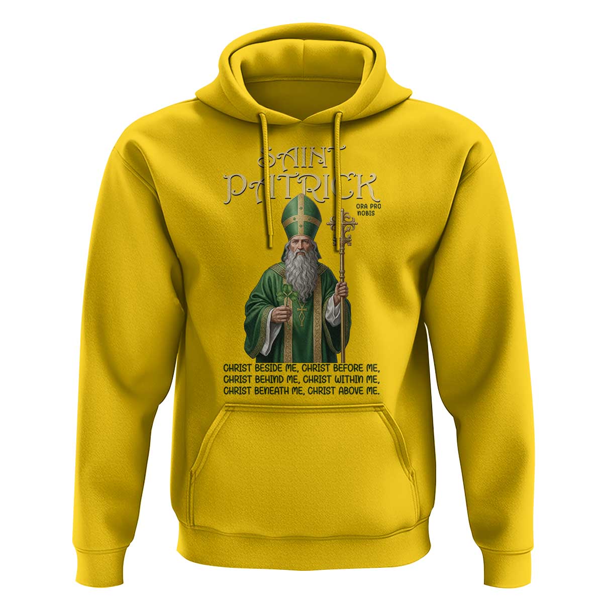 Saint Patrick Ora Pro Nobis Hoodie Irish Christian Prayer