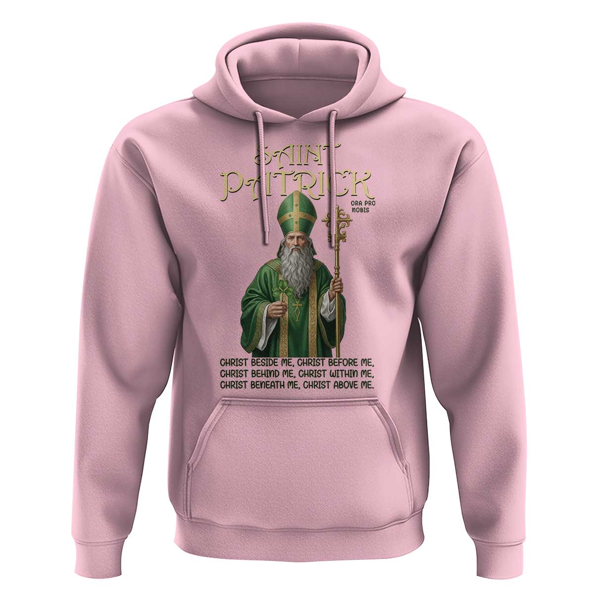 Saint Patrick Ora Pro Nobis Hoodie Irish Christian Prayer
