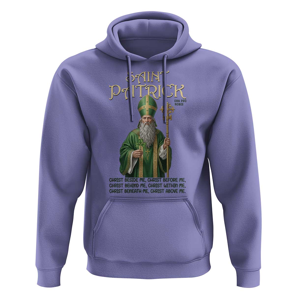 Saint Patrick Ora Pro Nobis Hoodie Irish Christian Prayer