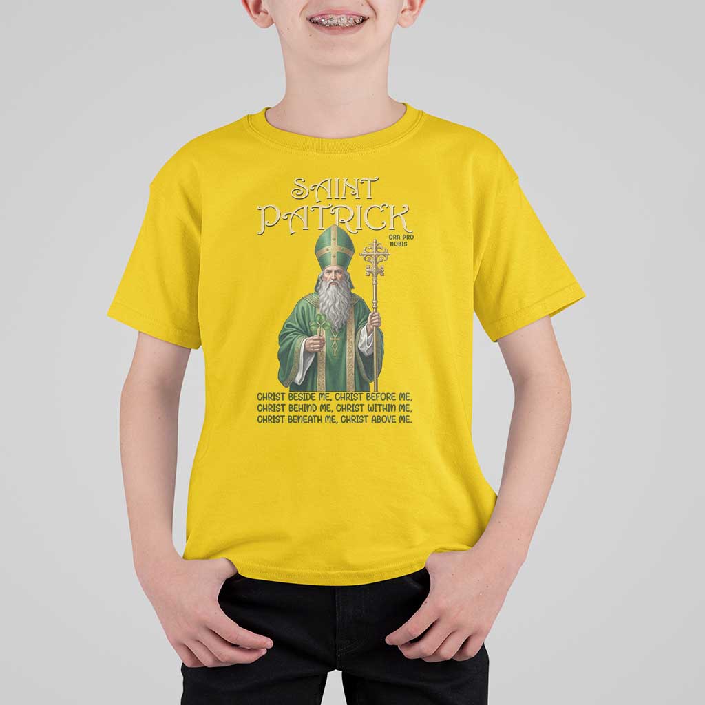 Saint Patrick Ora Pro Nobis T Shirt For Kid Irish Christian Prayer