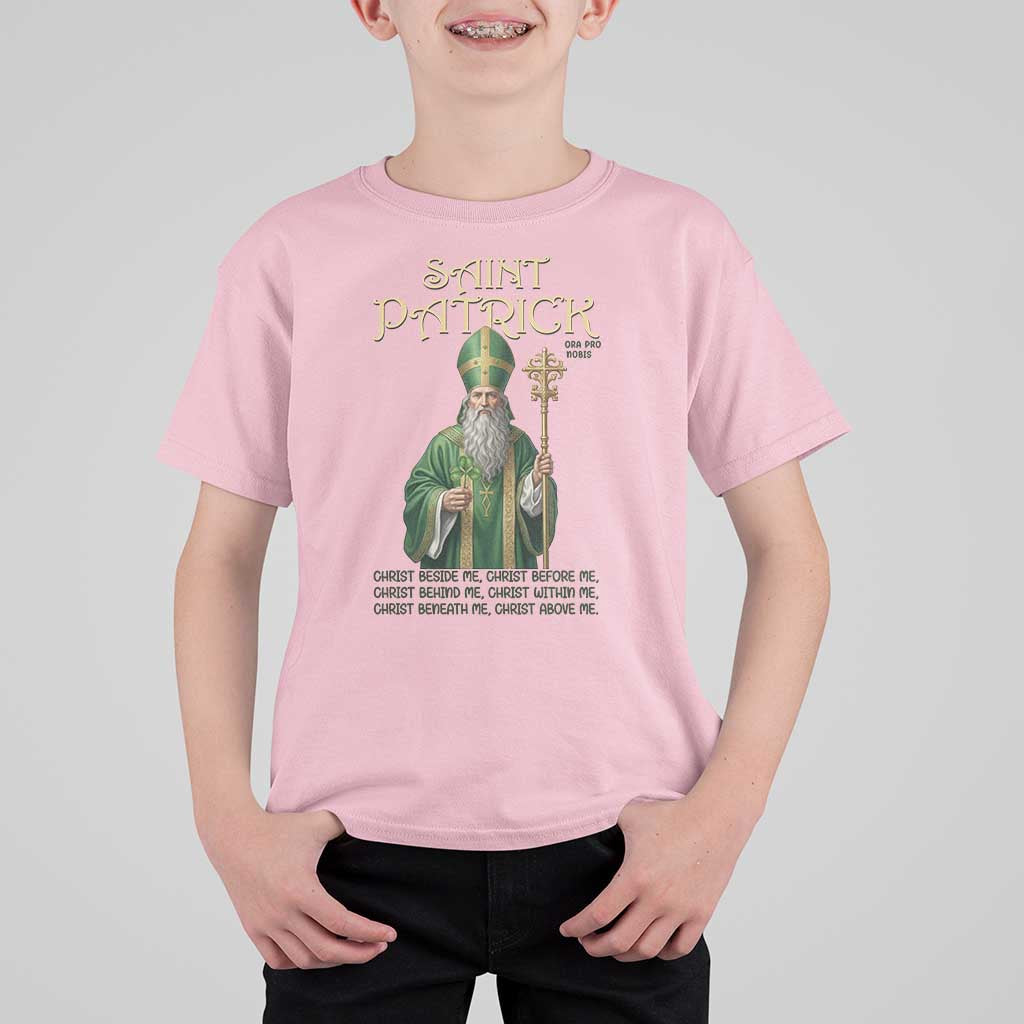 Saint Patrick Ora Pro Nobis T Shirt For Kid Irish Christian Prayer