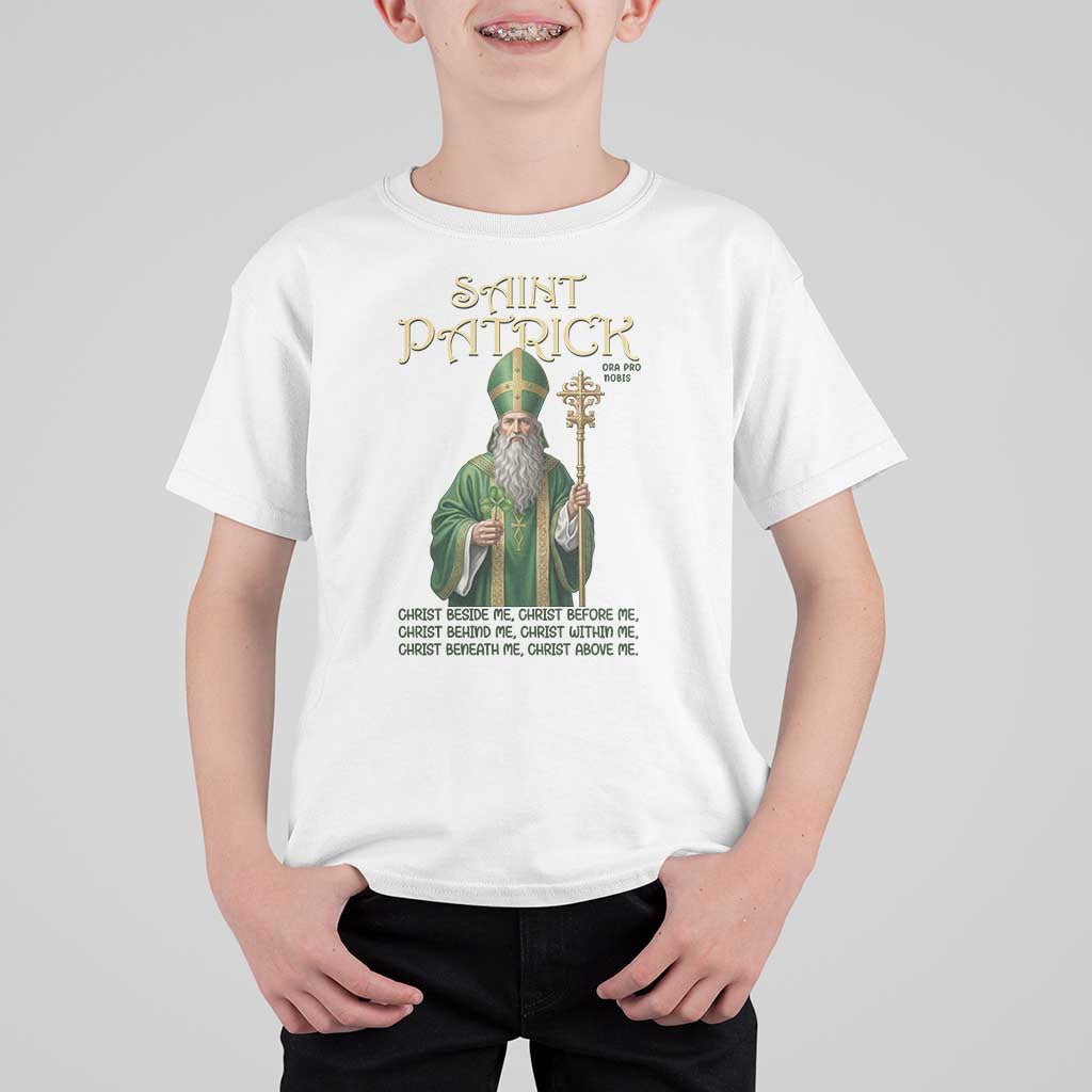 Saint Patrick Ora Pro Nobis T Shirt For Kid Irish Christian Prayer