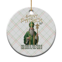 Saint Patrick Ora Pro Nobis Ceramic Ornament Irish Christian Prayer