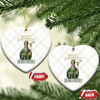 Saint Patrick Ora Pro Nobis Ceramic Ornament Irish Christian Prayer