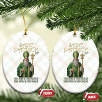 Saint Patrick Ora Pro Nobis Ceramic Ornament Irish Christian Prayer