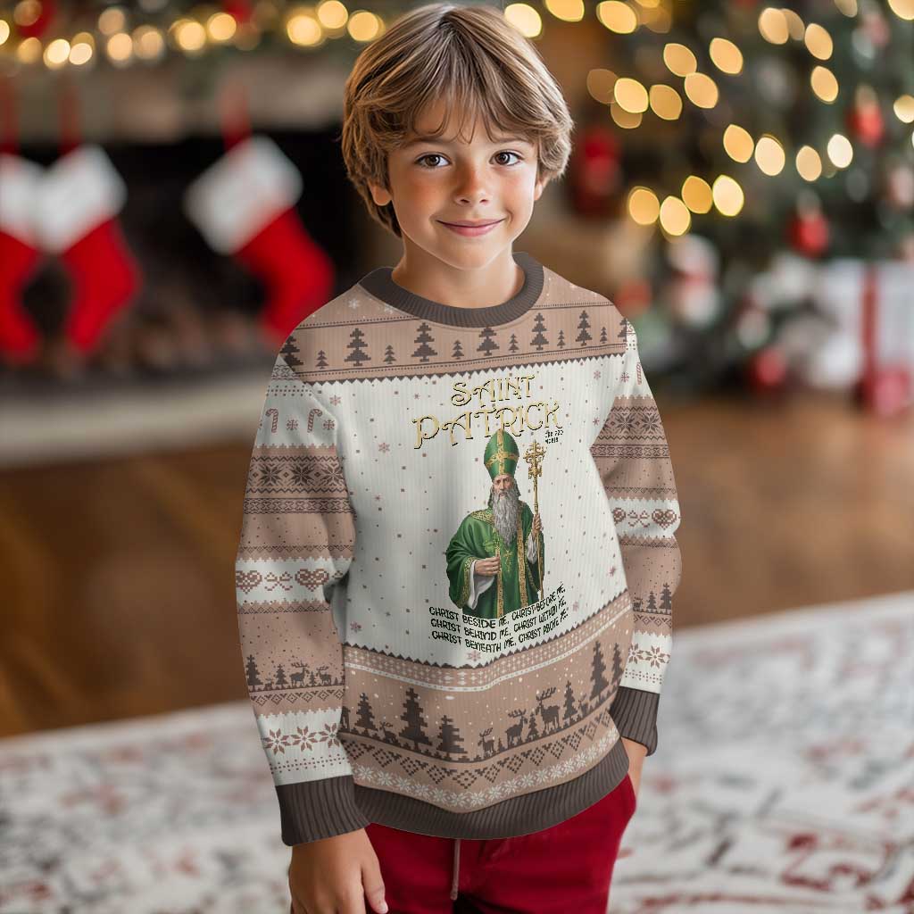 Saint Patrick Ora Pro Nobis Ugly Christmas Sweater Irish Christian Prayer