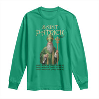 Saint Patrick Ora Pro Nobis Long Sleeve Shirt Irish Christian Prayer