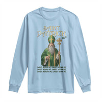 Saint Patrick Ora Pro Nobis Long Sleeve Shirt Irish Christian Prayer