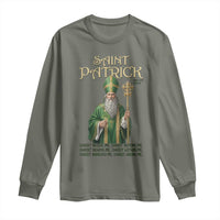 Saint Patrick Ora Pro Nobis Long Sleeve Shirt Irish Christian Prayer