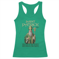 Saint Patrick Ora Pro Nobis Racerback Tank Top Irish Christian Prayer