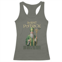 Saint Patrick Ora Pro Nobis Racerback Tank Top Irish Christian Prayer