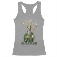 Saint Patrick Ora Pro Nobis Racerback Tank Top Irish Christian Prayer