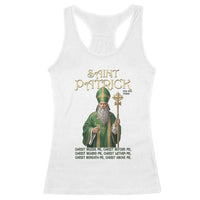 Saint Patrick Ora Pro Nobis Racerback Tank Top Irish Christian Prayer