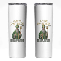 Saint Patrick Ora Pro Nobis Skinny Tumbler Irish Christian Prayer