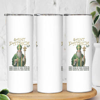 Saint Patrick Ora Pro Nobis Skinny Tumbler Irish Christian Prayer