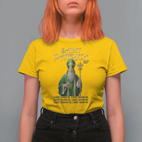 Saint Patrick Ora Pro Nobis T Shirt For Women Irish Christian Prayer