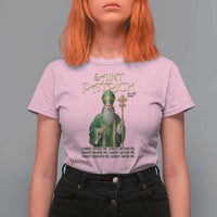 Saint Patrick Ora Pro Nobis T Shirt For Women Irish Christian Prayer