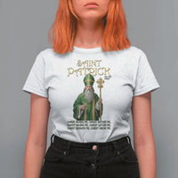 Saint Patrick Ora Pro Nobis T Shirt For Women Irish Christian Prayer
