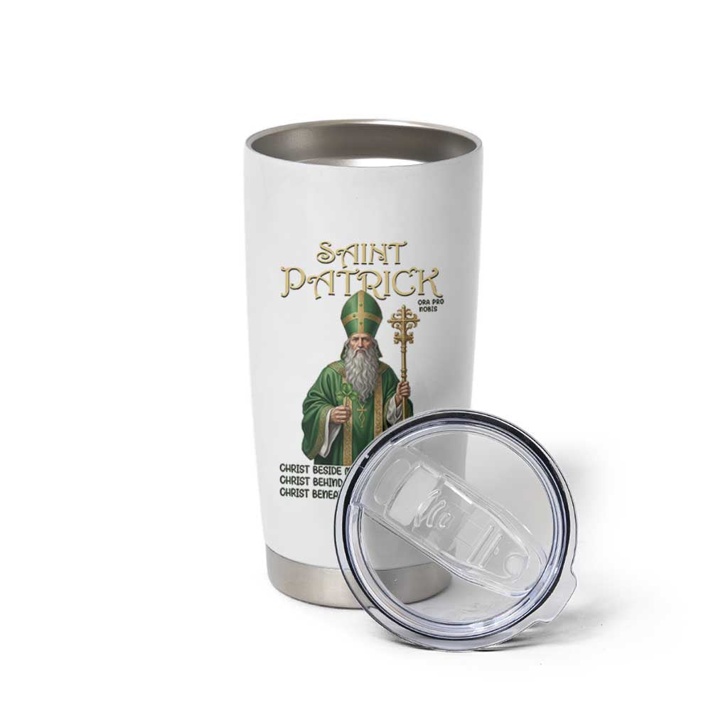 Saint Patrick Ora Pro Nobis Tumbler Cup Irish Christian Prayer