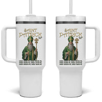Saint Patrick Ora Pro Nobis Tumbler With Handle Irish Christian Prayer