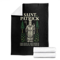 Saint Patrick Breastplate Prayer Throw Blanket Irish Christian Gift