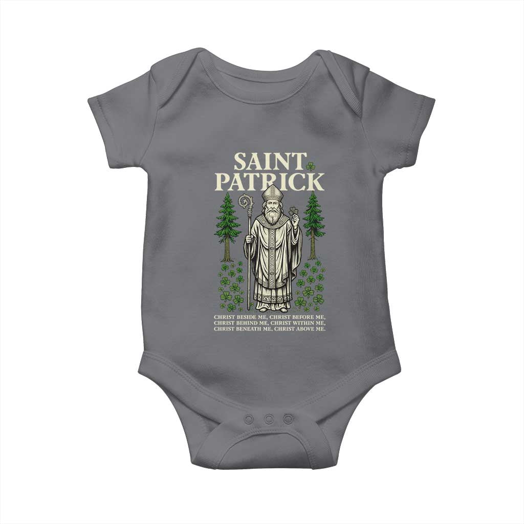 Saint Patrick Breastplate Prayer Baby Onesie Irish Christian Gift