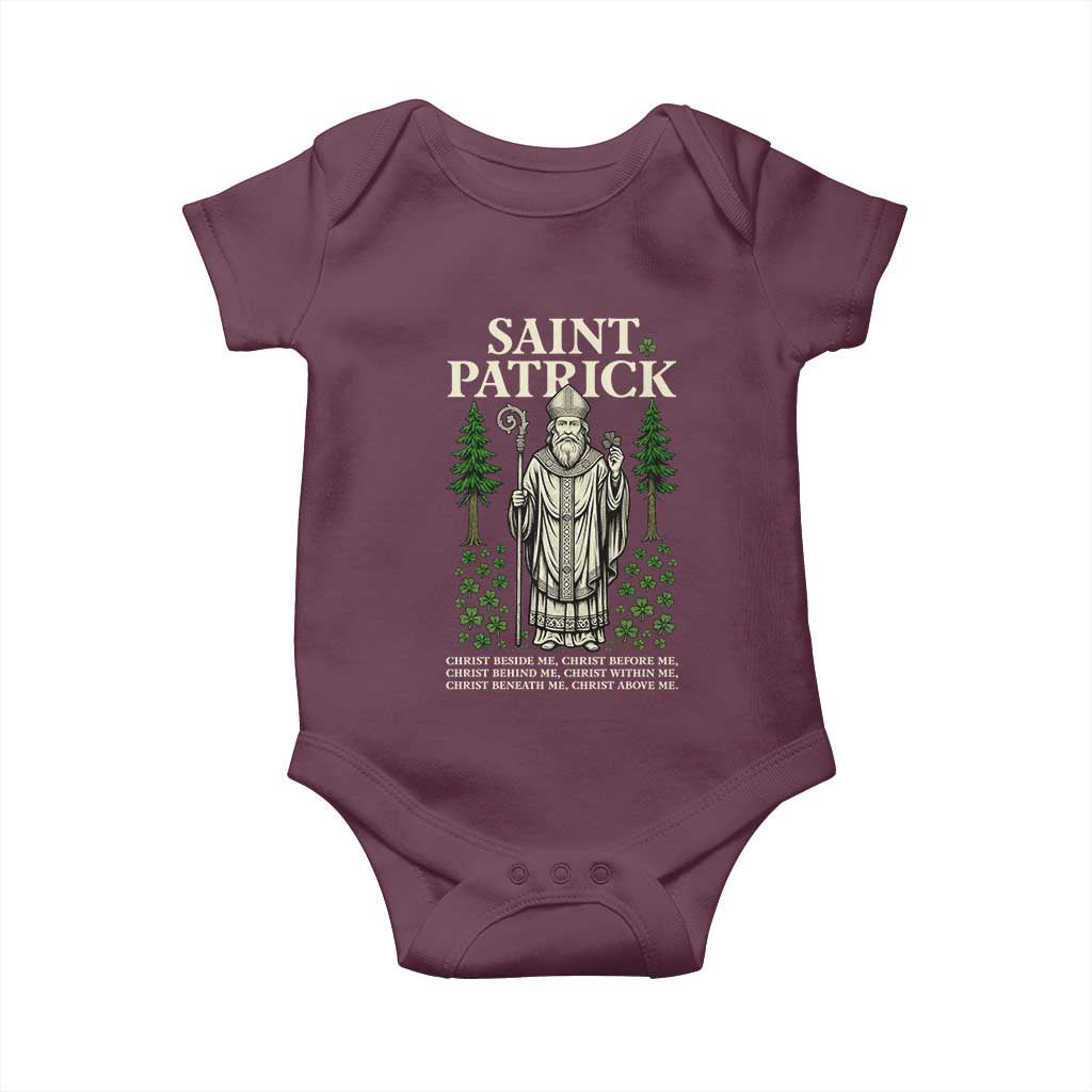 Saint Patrick Breastplate Prayer Baby Onesie Irish Christian Gift
