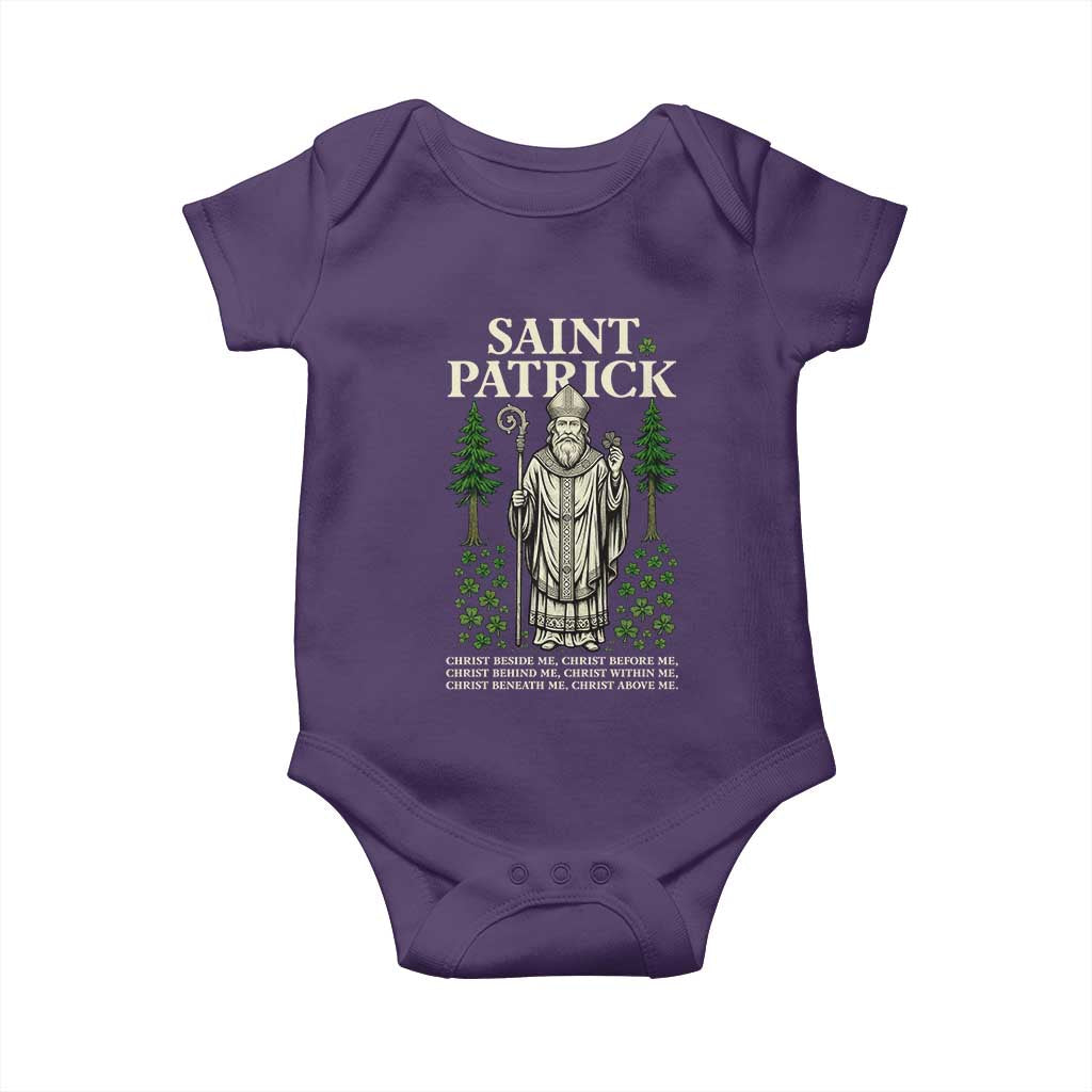 Saint Patrick Breastplate Prayer Baby Onesie Irish Christian Gift