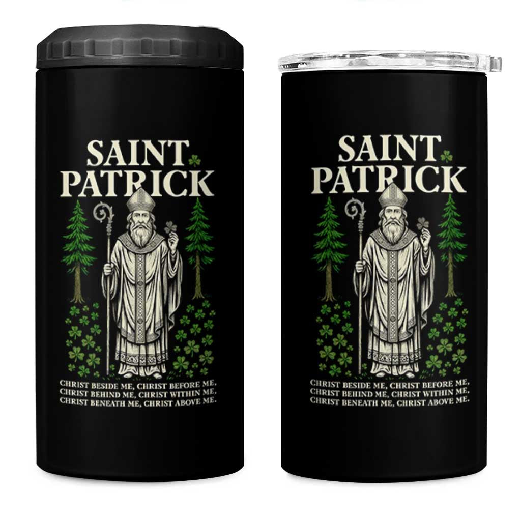 Saint Patrick Breastplate Prayer 4 in 1 Can Cooler Tumbler Irish Christian Gift