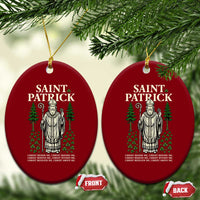 Saint Patrick Breastplate Prayer Ceramic Ornament Irish Christian Gift