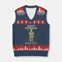 Saint Patrick Breastplate Prayer V-Neck Knit Sweater Vest Irish Christian Gift