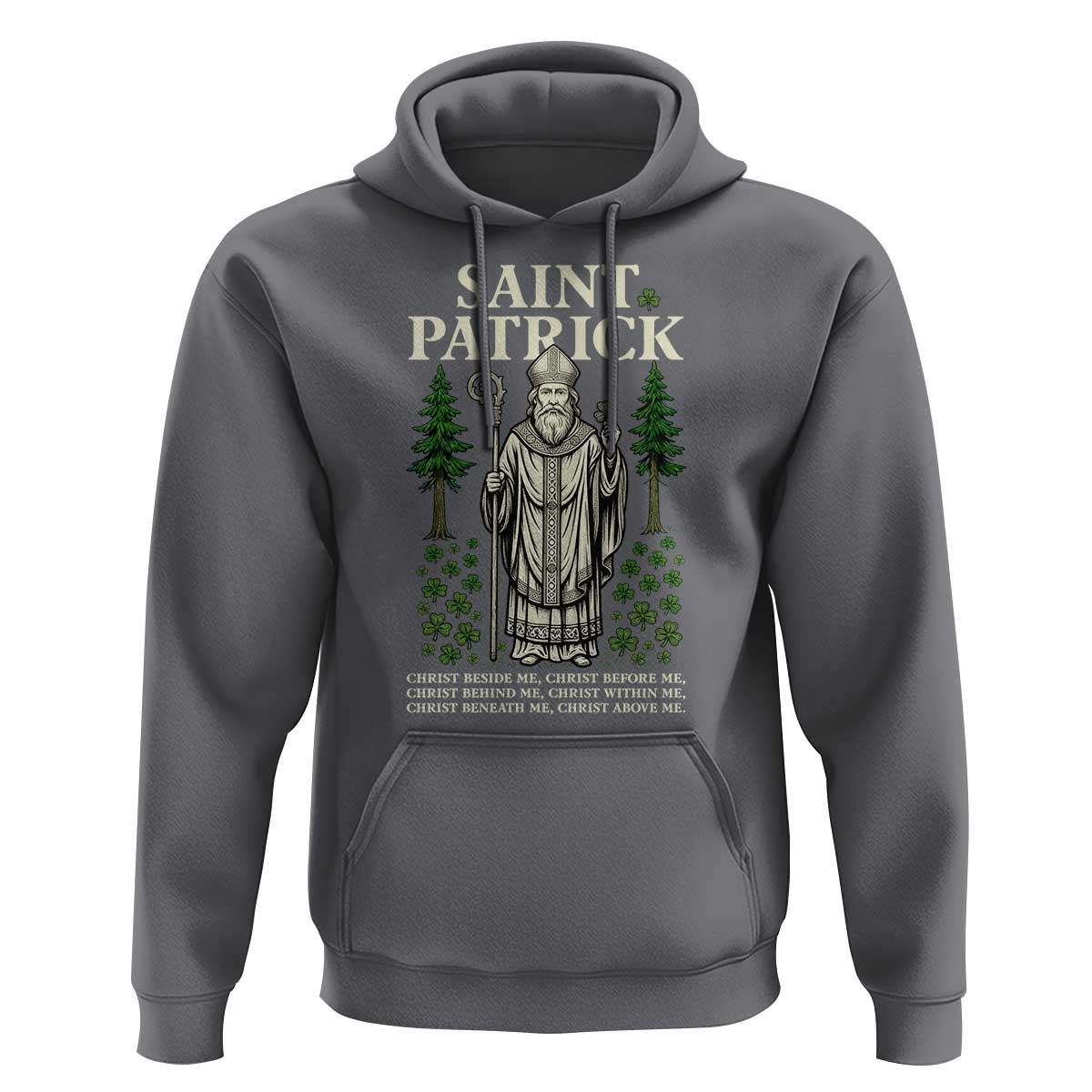 Saint Patrick Breastplate Prayer Hoodie Irish Christian Gift