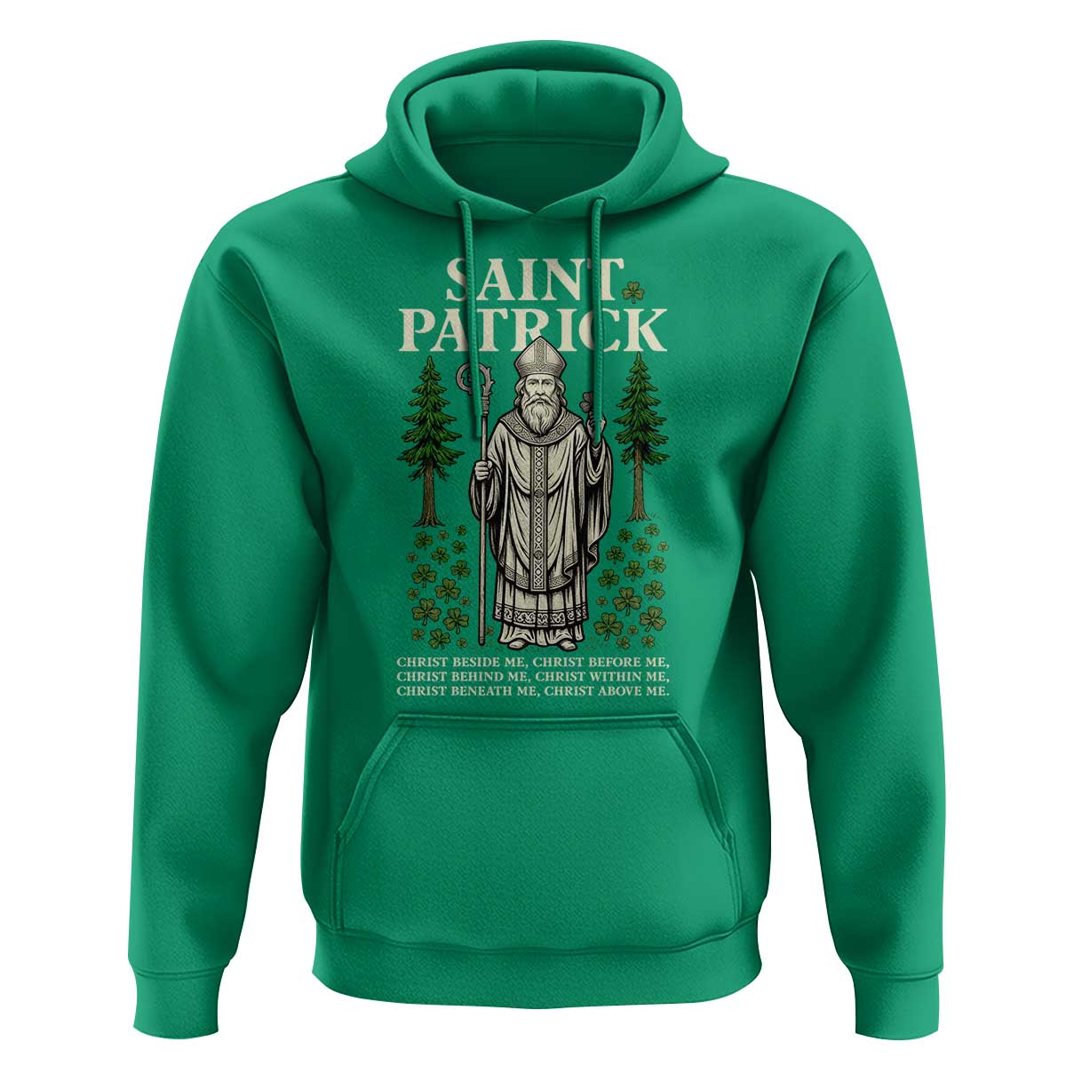 Saint Patrick Breastplate Prayer Hoodie Irish Christian Gift