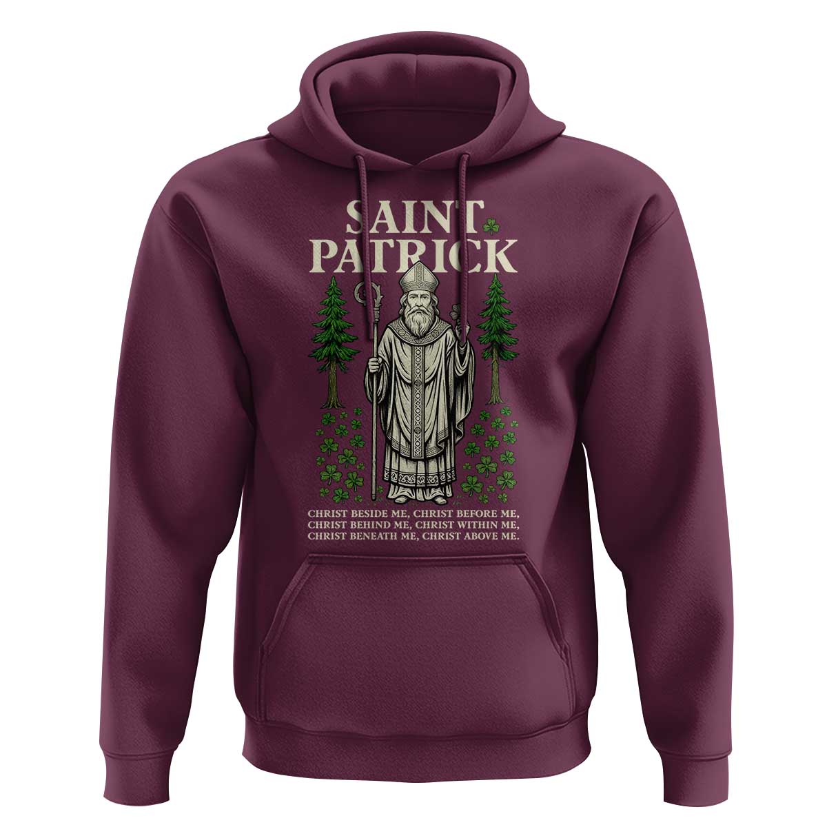 Saint Patrick Breastplate Prayer Hoodie Irish Christian Gift