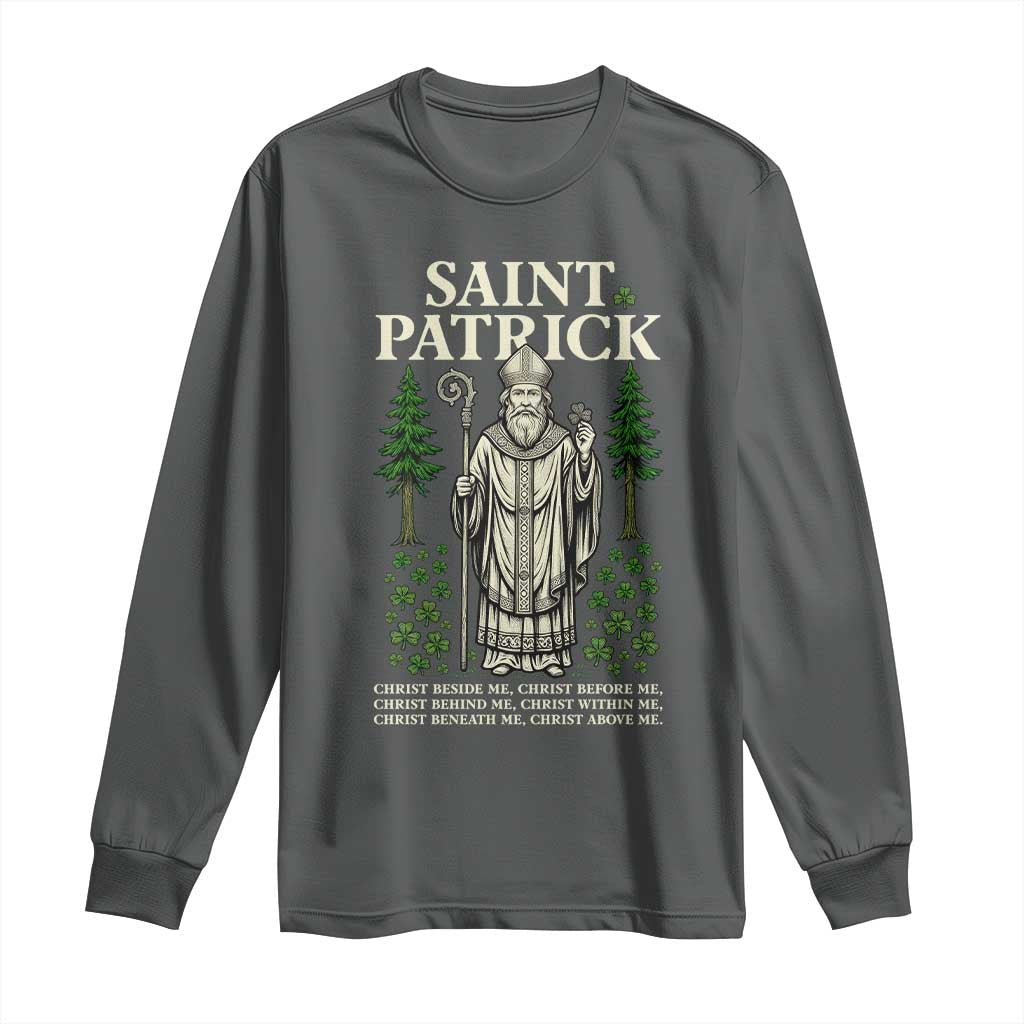 Saint Patrick Breastplate Prayer Long Sleeve Shirt Irish Christian Gift