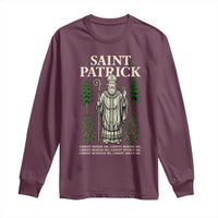 Saint Patrick Breastplate Prayer Long Sleeve Shirt Irish Christian Gift