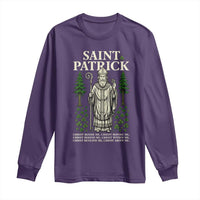 Saint Patrick Breastplate Prayer Long Sleeve Shirt Irish Christian Gift