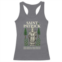 Saint Patrick Breastplate Prayer Racerback Tank Top Irish Christian Gift