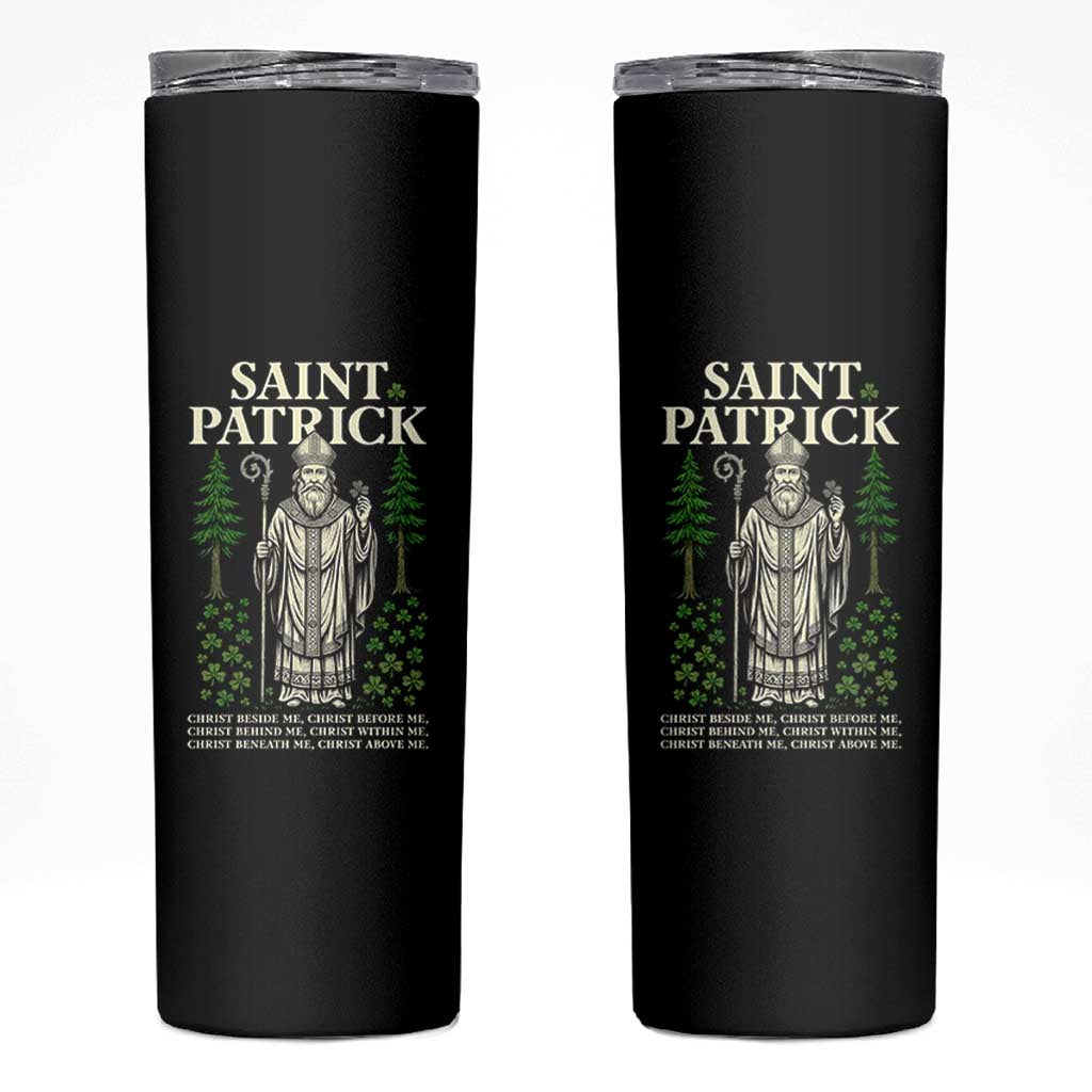 Saint Patrick Breastplate Prayer Skinny Tumbler Irish Christian Gift