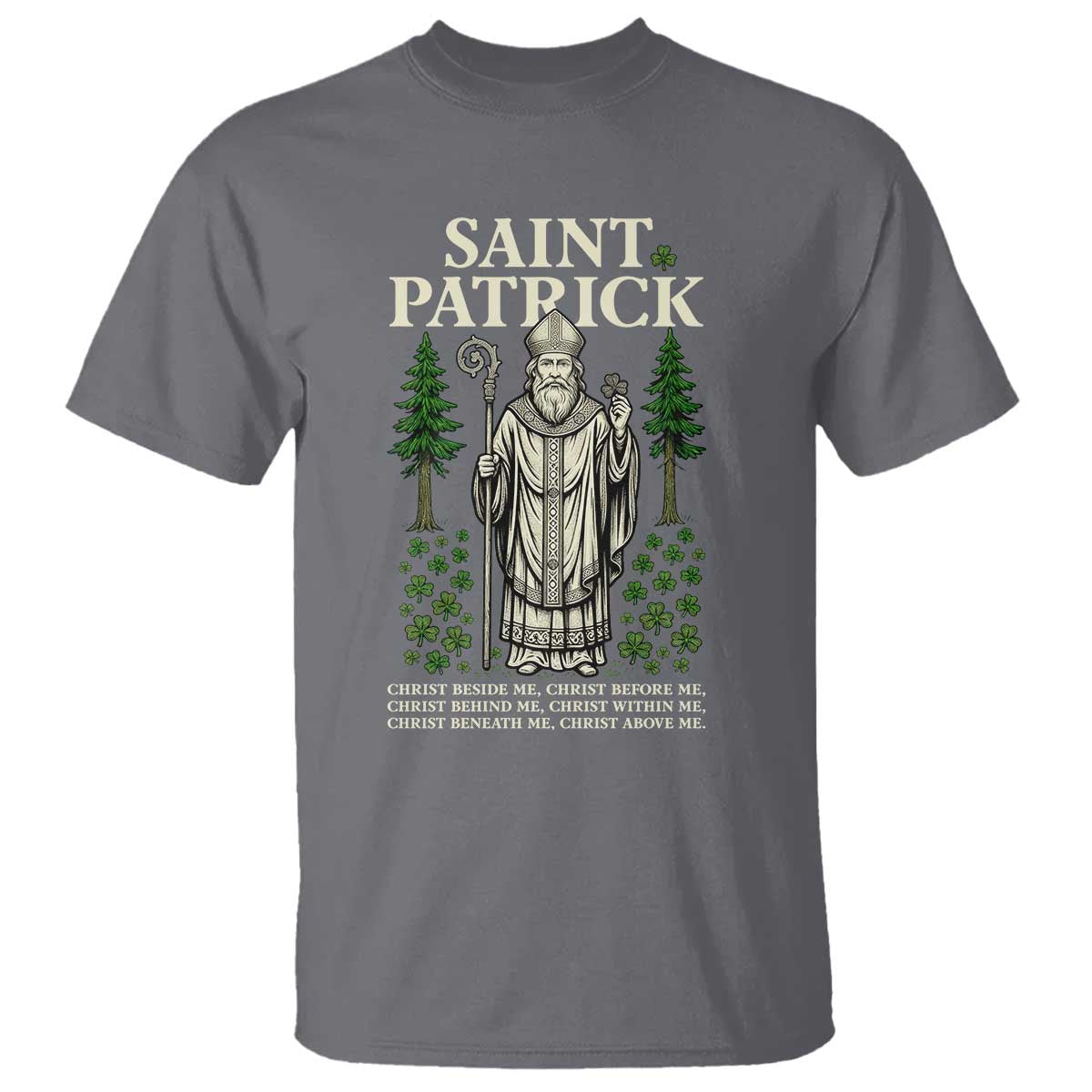 Saint Patrick Breastplate Prayer T Shirt Irish Christian Gift