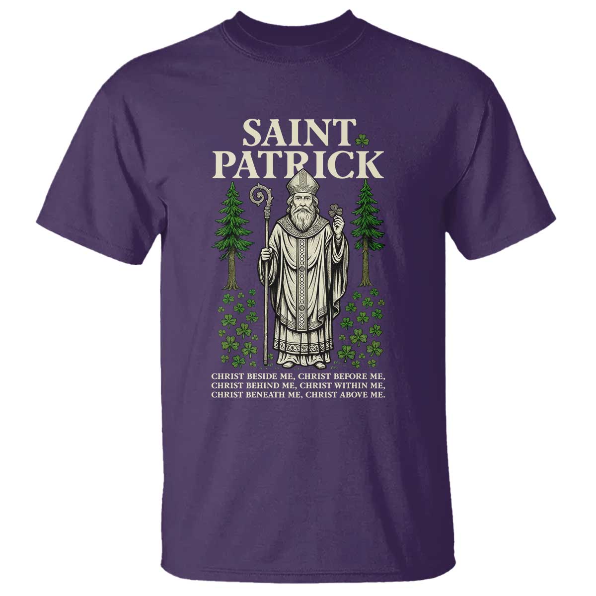Saint Patrick Breastplate Prayer T Shirt Irish Christian Gift