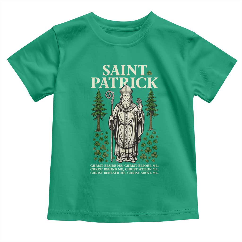 Saint Patrick Breastplate Prayer Toddler T Shirt Irish Christian Gift