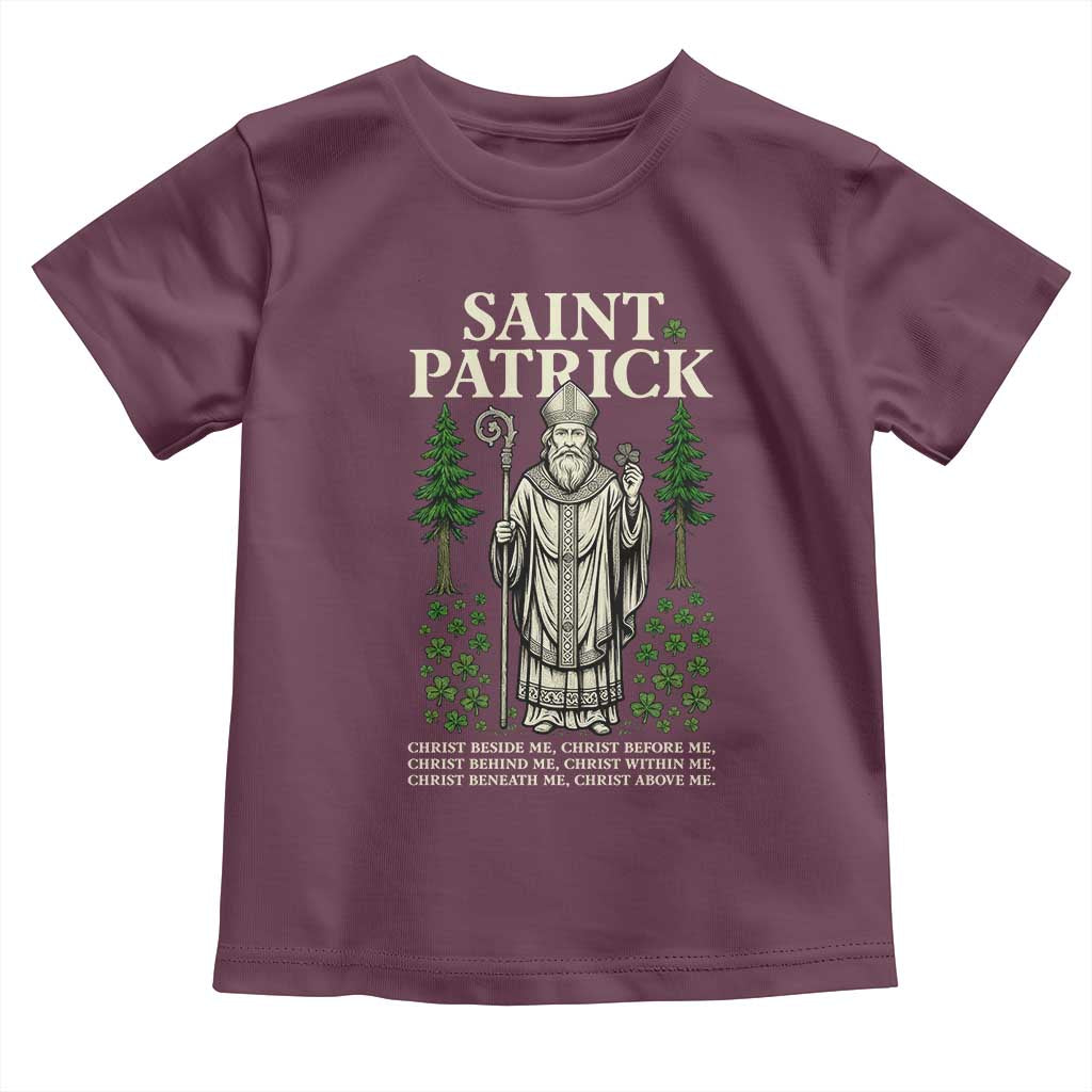 Saint Patrick Breastplate Prayer Toddler T Shirt Irish Christian Gift