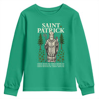 Saint Patrick Breastplate Prayer Youth Sweatshirt Irish Christian Gift
