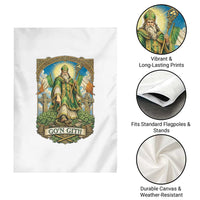 Funny Saint Patrick Go'n Git Snake Garden Flag St Patricks Day